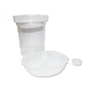 Бачок/стакан PPS JETA PRO Flexi-cup одноразовый пластиковый 600мл с крышкой и ситечком 190мкм
