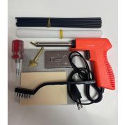 Набор для пайки пластика: прутки, сетка, паяльник