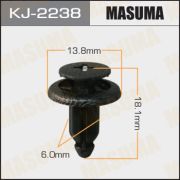Клипса крепежная MASUMA KJ-2238