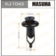 Клипса крепежная MASUMA KJ-1043/AS-584 TOYOTA