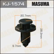 Клипса крепежная MASUMA KJ-1574