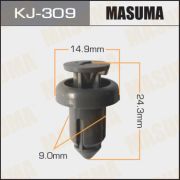 Клипса крепежная MASUMA KJ-309 TOYOTA