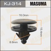 Клипса крепежная MASUMA KJ-314 TOYOTA