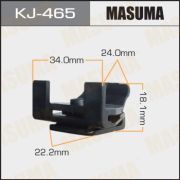 Клипса крепежная MASUMA KJ-465 (комплект с KJ-2371)/AS-898