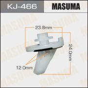 Клипса крепежная MASUMA KJ-466