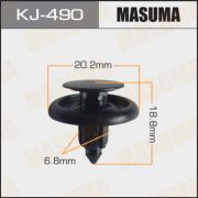 Клипса крепежная MASUMA KJ-490/AS-090 TOYOTA