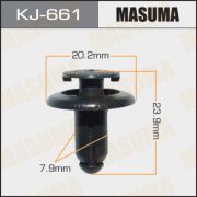 Клипса крепежная MASUMA KJ-661 NISSAN