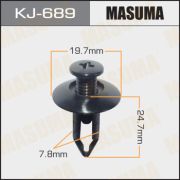 Клипса крепежная MASUMA KJ-689/AS-338 NISSAN