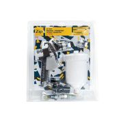 Краскопульт ZIP LAB H827P KIT 1.4/1.7мм бачок 600мл (2 дюзы, регулятор, фильтр, щетка, ключ)