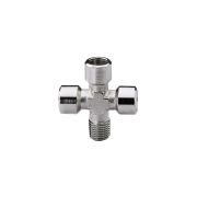 Соединитель крестообразный WALMEC 14371 резьба М1/4 - F1/4 - F1/4 - F1/4