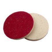 Круг войлочный полировальный D150мм*10мм белый/красный