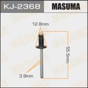 Заклепка для лючка MASUMA KJ-2368/H2011 черная матовая