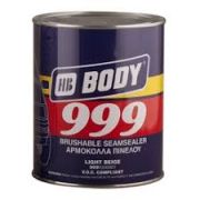 Герметик шовный под кисть HB BODY 999 каучуковый в банке 1л белый/бежевый