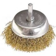 Щетка-чашка для дрели MATRIX 75мм со шпилькой 74478
