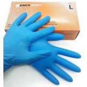 Перчатки нитриловые REMIX синие