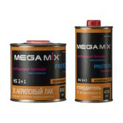Лак акриловый MEGAMIX HS 2:1 комплект с отв. (0,85л+0,425л)