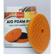 Полировальник MAXSHINE среднежесткий рифленый с отв. D150мм оранжевый