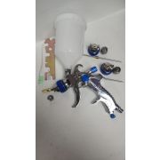 Краскопульт H-2008 HVLP набор сопел 1,4/1,7/2,0мм верхний бачок