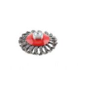 Щетка для УШМ VX-3001 тарельчатая витая жесткая 125мм М14