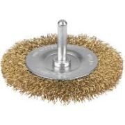 Щетка для дрели 40мм плоская со шпилькой 74442